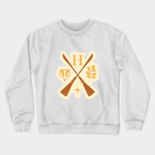 yellow badger house wizarding school logo Crewneck Sweatshirt